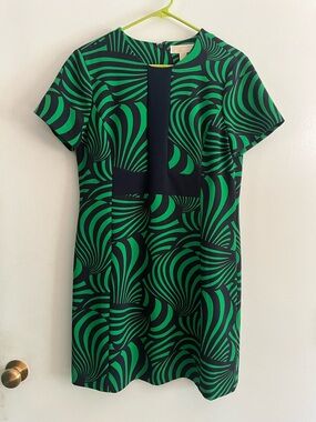 Michael Kors Blue/Green Pattern Dress